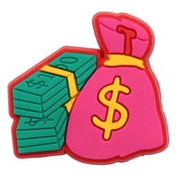 Good Quality 1-25pcs PVC Shoe Charms Money Banknote USD Symbol Purse Accessories DIY Shoes Ornaments Fit Wristbands Kids Gift