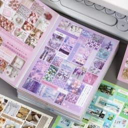 TIANZI 20 Sheets Die Cut Stickers Book Cute Cartoon Decorative Scrapbooking Materials Handmade Diary Japanese Stationery Supplie