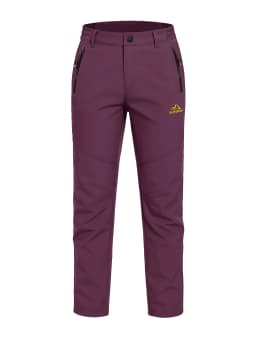 MAGCOMSEN Women's Ski Pants Winter Fleece Lined Waterproof Warm Snow Trekking Hiking Pants Outdoor Trousers Female