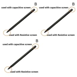 1/2/3pcs Universal Tablet Pen Phone Capacitive/Resistive Stylus Pen For IPhone Ipad Android All Touch Screens Rubber Stylus Pens