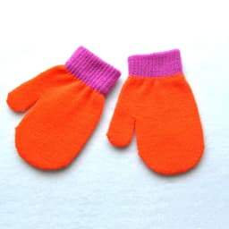 Baby Gloves For 1-4Y Children Winter Warm Patchwork Knitted Mittens Kindergarten Student Full Finger Gloves Knitting Kids Gloves