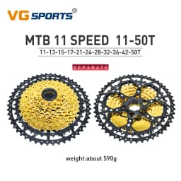 VG SPORTS MTB Cassette 8 9 10 11 12 Speed 40T 42T 46T 50T 52T Mountain Bike Cassette Separate Cassete Freewheel Bracket Sprocket