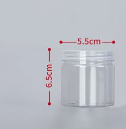 1PC Plastic Packing Bottle PET Clear Empty Seal Bottle Circular Bucket Storage Biscuit Jar Food Grade Sealed Cans Tank Container