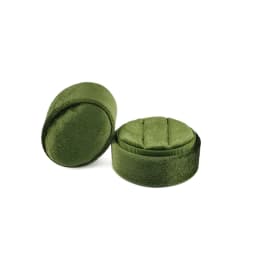 Flannel Jewelry Box Oval Ring Box Simple and Exquisite Velvet Jewelry Box Double Rings Box for Wedding Gift Wrap Packaging