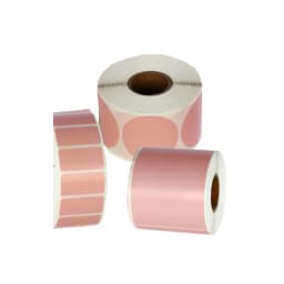 20 30 40 50 60MM WIDTH Blank Yellow Direct Print Thermal Paper Sticker for BarCode Tag
