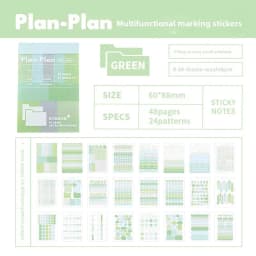 Muilti-Functional Stickers&Memo Note Pad Book Journal Scrapbook Mark Sticker School Stationery