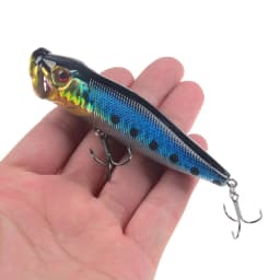 New Arrival 1 Pcs Big Popper Fishing Lures 9.5cm 12g 3d Eyes Bait Topwater Crankbait Wobblers Tackle Isca Poper Japan