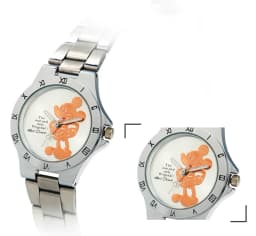 New Disney Mickey Mouse Minnie Gold Silver Watch Children's Boys Girls Watches Steel Students Quartz Adult Watch Birthday Gift
