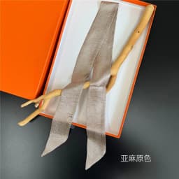 5X100CM Women Narrow Long Scarf Solid flax Silk Rubber Red Tie Bag Ribbon Headbands Luxury Scarf Headscarves Ladies Foulard