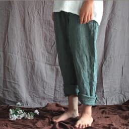 Women Spring Cotton linen Pants Plus size pencil Pants with PocketsTrousers Casual Pleated Vintage ropa coreana mujer