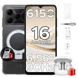 DOOGEE Note 56 Android 16 Smartphone 6150mAh Large Battery 6.56" 90Hz Display 24GB 64GB 8MP+5MP Face Unlock Cell Phone