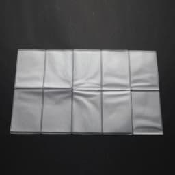 10PCS PVC Clear Card Cover Bank Credit ID Container Cardholder PVC Transparent Card Holder Passport Pass Cover Waterproof Card