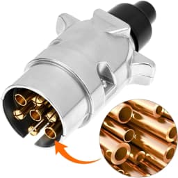 13 Pin to 7 Pin Trailer Adaptor Caravan Truck Towbar Car Towing Plug Adapter 12V Waterproof Electric Socket Converter Connector