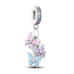 925 Sterling Silver Pink Series Charms Bow Tie Girl Cake Princess Beads Pendant Fit Original Bracelet DIY Jewelry Gift For Woman