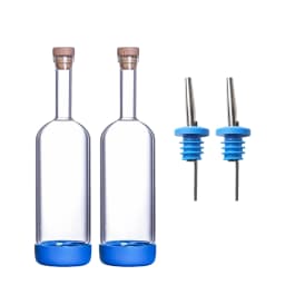 2PCS 800ml Inmeet Creative Bubble Wine Bottle Bar Juice Cocktail Oil Bottle with Scale Bartender Supplies