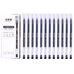 12 Pcs/Set 0.5MM Large Capacity Neutral Gel Pen Signature Student Exam Pens Black Blue Red SCHOOL Office Stationery Supplies