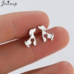 Cartoon Animal Earings Multiple Stainless Steel Cat Stud Earring for Women Girls Small Dog Paw Ear Studs Funny Jewelry Oorbellen