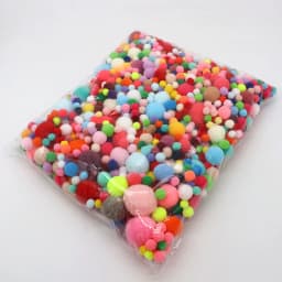8-30mm Mixed Fluffy High Elasticity Soft Pompoms Home Furnishings Diy Hand-sewn Craft Children's Toys Wedding Decoration 20-50g