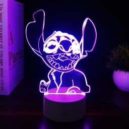 3D Illusion Stitch 7/16 Color LED Night Light Smart Touch Room Decor Bedside Night Light Birthday Valentine's Day Christmas Gift