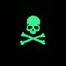 Car Stickers Hazard Warning Skulls Crossbones Reflective Decals For Rearview Mirrors Windshield Bumper Trunk Motorcycle