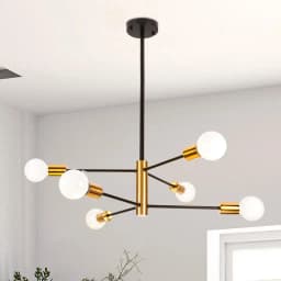 2/4/8 Heads Vintage Sputnik Ceiling Chandelier Lighting Ceiling Lamp for Bedroom Kitchen Living Room Pendant Light Fixture E27