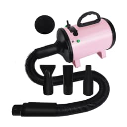 BRIEFNESS Multifunction Blower Electric Blower Portable Car Dryer Powerful Dryer Duster Pink with 3 Nozzles