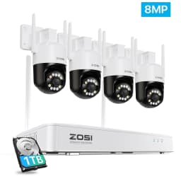 ZOSI 3K Wi-Fi 6 Wireless Security Camera System 8CH 4K NVR 8MP/5MP Pan/Tilt CCTV IP Cameras Outdoor Home Video Surveillance Kit