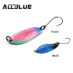 BLUX Fishing Lure 3g Mini Metal Spoon Area Trout Colorful Brass Copper Bait Freshwater Stream Tackle for Chub Perch Salmon