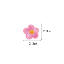 10pcs Small Flower Patches Iron On Embroidered Clothes Applique Diy Bag Hat Shoes Motif Stripes Clothes Accessories Badge