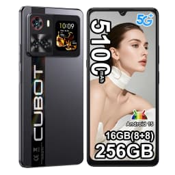 Cubot X100 Android 15 Dimensity 7025 5G Smartphone 6.88" 120Hz, 16GB(8+8) RAM 256GB ROM 64MP Camera 5100mAh 33W NFC Mobile Phone