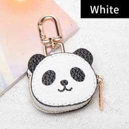 Creative Red Money Bag Pattern Coin Purse PU Leather Cute Panda Keychain Pendant Mini Storage Bag Small and Exquisite Girl's Gif