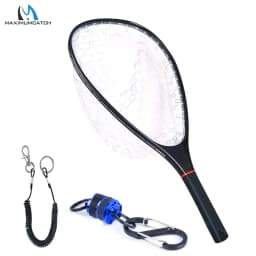 Maximumcatch New FL95/96/97 60-95CM Non Foldable Fishing Landing Net Carbon Fiber Composite Construction Durable Fishing Net