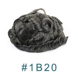 Super Thin Micro Skin White Grey 1B65 1B80 Indian Human Hair Toupee Natural Hairline Hair Loss Solution Durable Brown Prosthesis