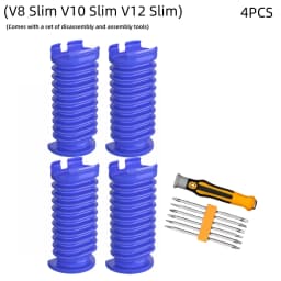 Suitable for Dyson V8 Slim V10 Slim V12 Slim V15 Slim SV18 SV20 Vacuum Cleaner Suction Head Roller Blue Hose (with Tools)