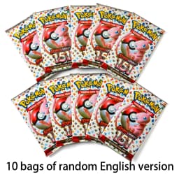 10 Pack Pokemon Cards 151 Team up Sun & Moon Thunder English Trading Card Game Evolutions Booster Collectible Kids Toys Gifts