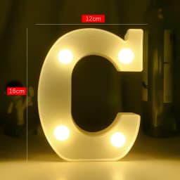 Creative Luminous Digital Number Letter Light AAA Battery Powered Lamp Night Light for Christmas Wedding Birthday Party Decor