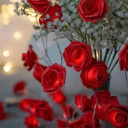 Battery Box 3M LED String Light Red Pink White Blue Rose Flower Fairy Garland Lights for Wedding Christmas Party Room Decoration