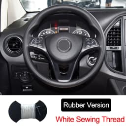 Hand Sewing Car Steering Wheel Wrap for Mercedes-Benz Vito III ( W447 ) 2015 - 2023 Circular Shape Braid on The Steering Wheel