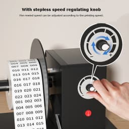 Desktop Small Winding Machine Label Rewinder Full-Automatic Rewinder For Self-Adhesive Coated Paper Mini Electric Label Rewinder