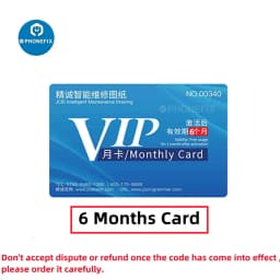 JC JCID 1 Year VIP Card Schematic Diagram Bitmap Drawing Intelligent Online Dongle Schematic For iPhone Android ipad Repair
