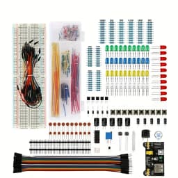 Electronic Components Electrolytic Capacitor Resistor led 830 Hole Breadboard Kit Tool MB-102 for UNO R Component Pack Beginner
