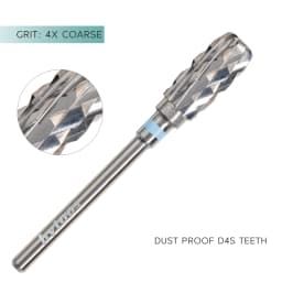 HYTOOS Safety Nail Drill Bits 13mm Barrel Dust Proof D4S Right-handed Carbide Drill Bits for Nails Electric Manicure Drills Tool