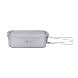 Boundless Voyage Titanium Bento with Lid & Handle Outdoor Camping Cookware Leak Proof Lunch Box Container Ti2081C-83C