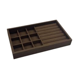 1 Pc, Walnut Wood Pattern Jewelry Box, Jewelry Tray, Suitable for Storing Necklaces, Rings, Earrings, and Ear Studs