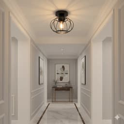 Modern Iron Aisle Ceiling Lights Shade Industrial Nordic Vintage Balcony Kitchen Decor Ceiling Lamp Entrance Lighting Luminaire