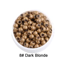 5000pcs Silicone Nano Rings 2.9x1.6x2.0mm Copper Micro Beads with Silicone Line 7 Color Options for Nano Tip Hair Extensions