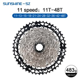SUNSHINE MTB Cassette 8 9 10 11 12 Speed Mountain Bicycle Freewheel Extra Light 40 42 45 46T 48T 50T 52T for Shimano HG Sprocket