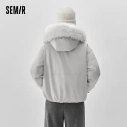 Semir Women Down Jacket 90 Percent Down Fill Windproof Waterproof Oil Resistant Stain Resistant Loose Fit 2026 New