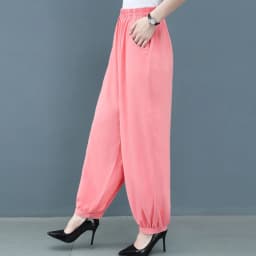 Cotton Silk Pants Women New Spring Summer Elastic High Waist Harem Pants Fashion Printed Casual Wide Leg Pants Female Trousers