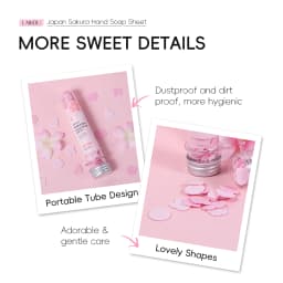 LAIKOU Japan Sakura Hand Soap Sheet 25g Moisturizing Soap Bath Soap Clean Pores Improve Muscles Cleansing Healthily